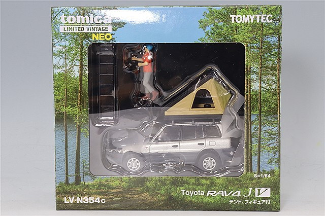 トミカリミテッドヴィンテージ NEO 1/64 トヨタ RAV4J V 銀 テント