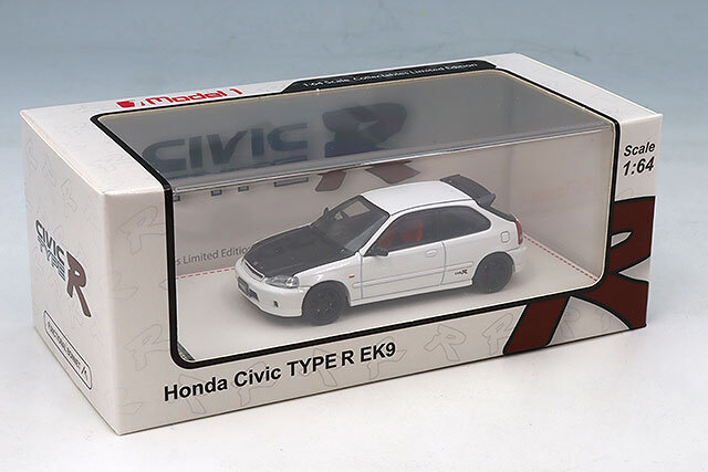MODEL1 (モデルワン) 1/64 ホンダ シビック タイプR EK9 ホワイト