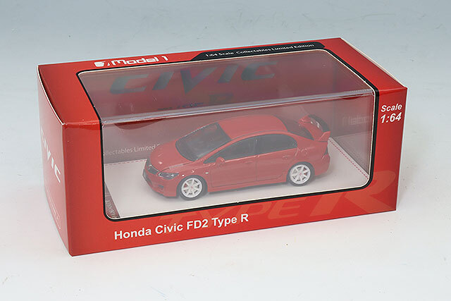 MODEL1 (モデルワン) 1/64 ホンダ シビック タイプR (FD2) フレームレッド