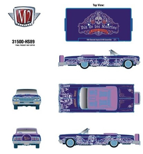 ☆予約品☆ M2マシーン 1/64 1964 シボレー インパラ SS 409