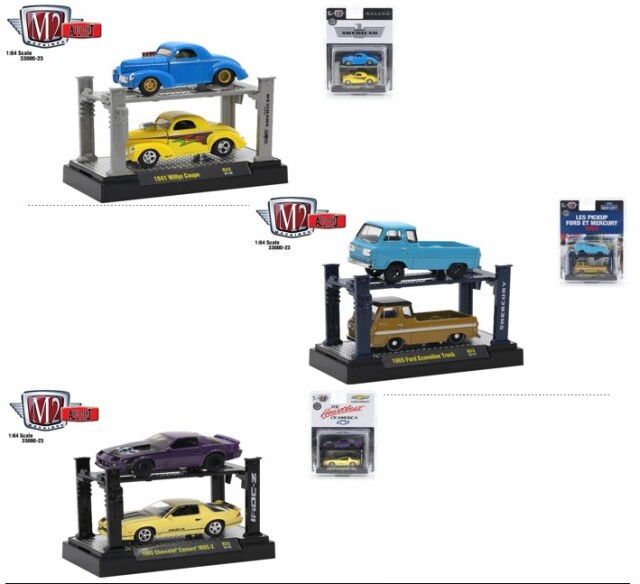 M2 Machinesミニカー3台セット！！ M2マシーン 1/64 Auto-Lift リリース23 3台セット