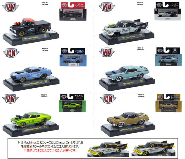 M2マシーン　37台セット ☆予約品☆ M2マシーン 1/64 Ground Pounders リリース33 6台セット