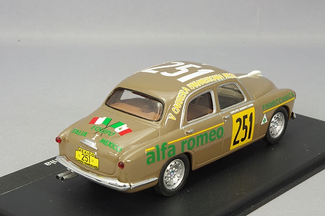 M4 1/43 アルファロメオ 1900 1954 カレラ メシカーナ #251 C.サネージ