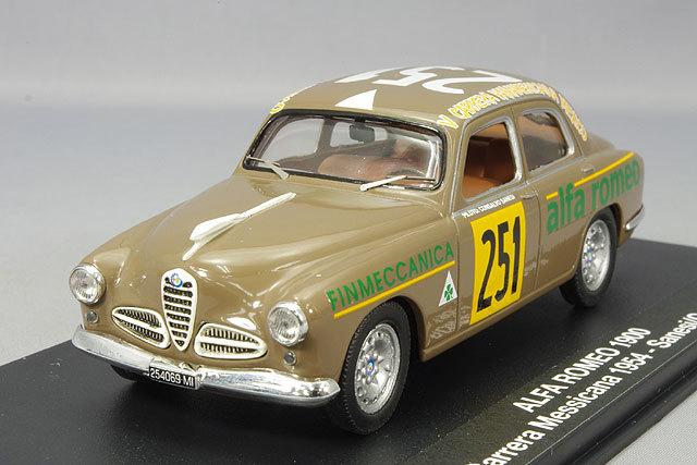 M4 1/43 アルファロメオ 1900 1954 カレラ メシカーナ #251 C.サネージ