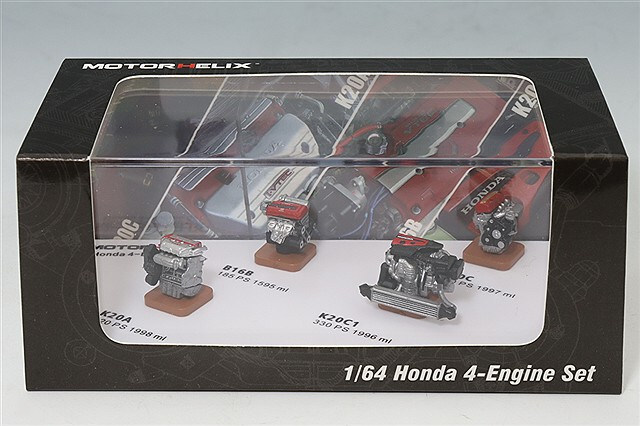 ポイント交換用4840P】 MOTORHELIX 1/64 ホンダ 4エンジン セット