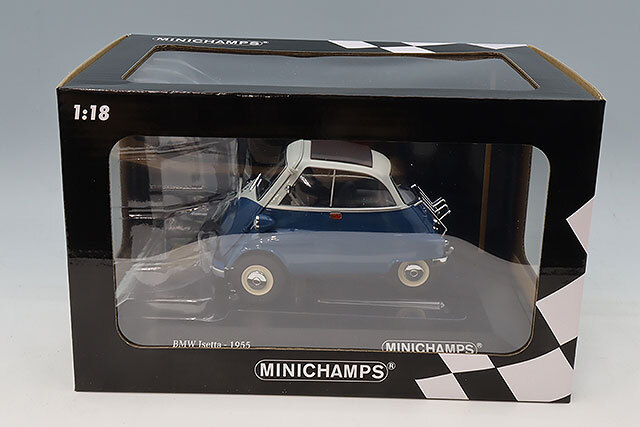 ミニチャンプス 1/18 BMW イセッタ 1955 ブルー/ホワイト