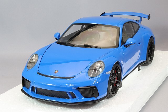 ミニチャンプス 1/18 ポルシェ 911 GT3 2018 ブルー