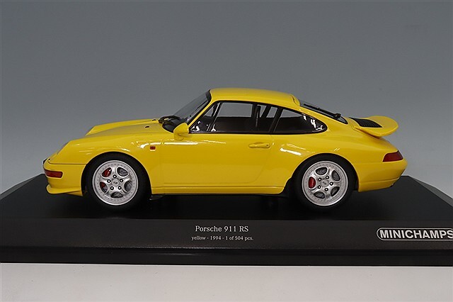 ミニチャンプス 1/18 ポルシェ 911 RS (993) 1994 イエロー