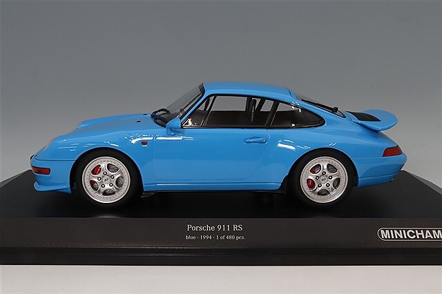ミニチャンプス 1/18 ポルシェ 911 RS (993) 1994 ブルー