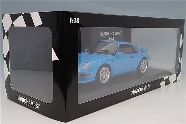 ミニチャンプス 1/18 ポルシェ 911 RS (993) 1994 ブルー