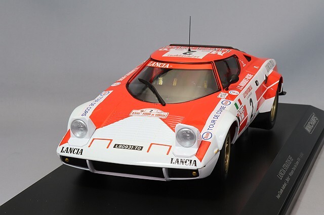 ミニチャンプス 1/18 ランチア ストラトス 1974 ツールドコルス ラリー  