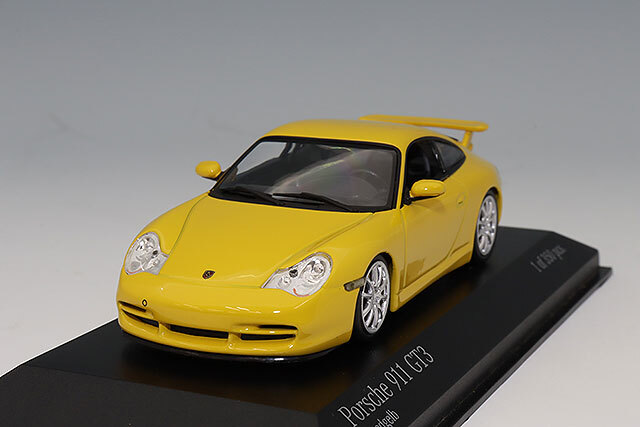 注目 911 ポルシェ 1/43 ミニチャンプス GT3 イエロー 2003 ミニカー