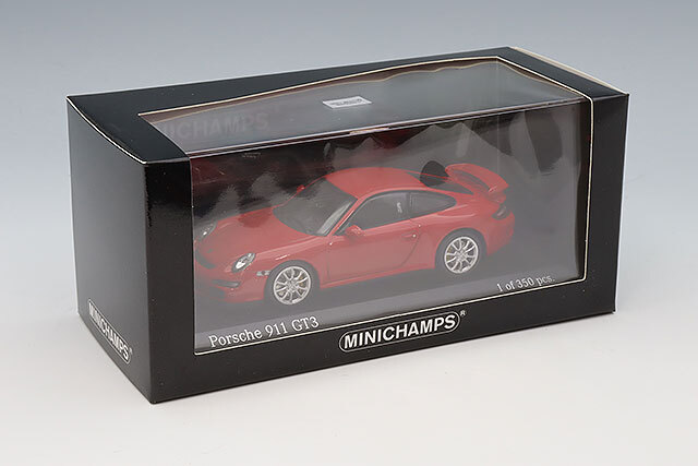 ミニチャンプス　ポルシェ 911 991 GT3 1/43 ミニカー　レッド ミニチャンプス 1/43 ポルシェ 911 (991) スピードスター 2019 レッド
