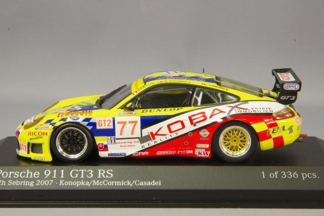 自動車 Porsche 911 GT3 RS COMBO VERSION ミニチャンプス 1/43 ポルシェ 911 GT3 RS 2007 セブリング12H #77 M