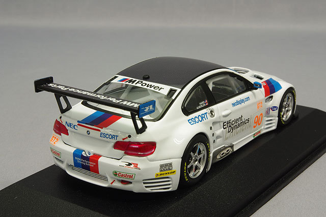 ミニチャンプス 1/43 BMW M3 GT2 E92 レイホールレターマン 2009 ALMS 