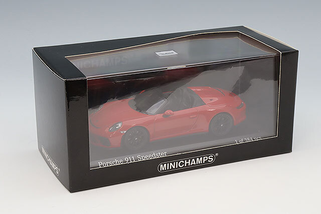 ミニチャンプス 1/43 ポルシェ 911 (991) スピードスター 2019 レッド