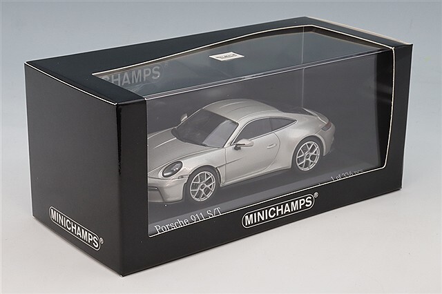 ミニチャンプス 1/43 ポルシェ 911 (992) S/T 2023 シルバー