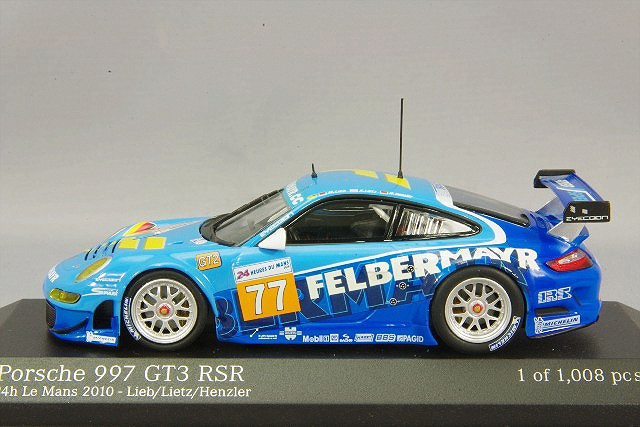 ミニチャンプス 1/43 ポルシェ 911 (997) GT3 RSR 
