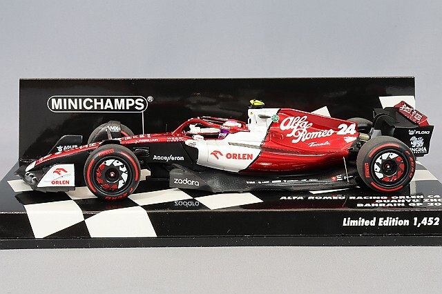 ミニカー　1/43 アルファ ロメオ F1 チーム オーレン C42 周冠宇 バーレーンGP 2022 [417220124] Amazon | Minichamps 1/43 アルファロメオ オーレンC42周冠宇