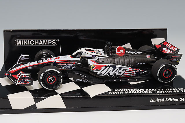 ミニチャンプス 1/43 マネーグラム ハース F1 チーム VF-23 2023