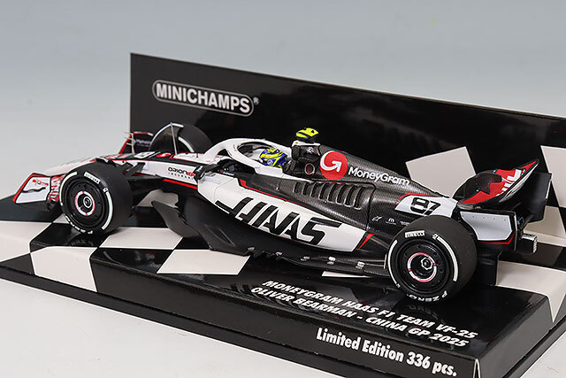 ミニチャンプス 1/43 マネーグラム ハース F1チーム VF-25 2025 中国GP