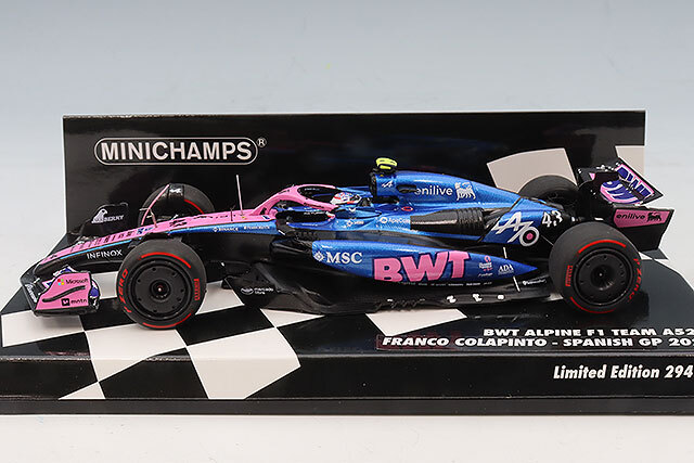 ミニチャンプス 1/43 BWT アルピーヌ F1チーム A525 フランコ