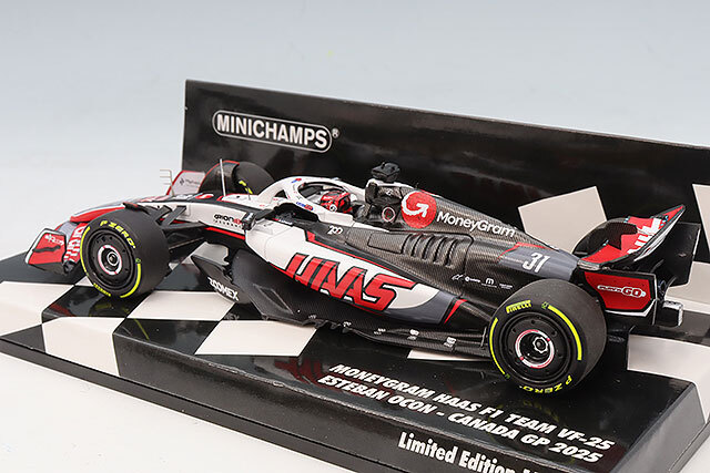 ミニチャンプス 1/43 マネーグラム ハース F1チーム VF-25 エステバン