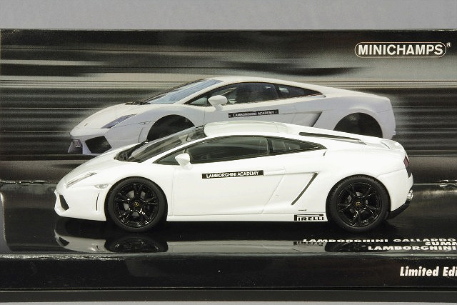 ミニチャンプス 1/43 ランボルギーニ ガヤルド LP560-4 2008 ホワイト