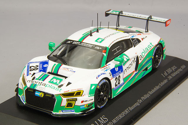 ミニチャンプス 1/43 アウディ R8 LMS 2016 ニュル24H #28 M.バッセン