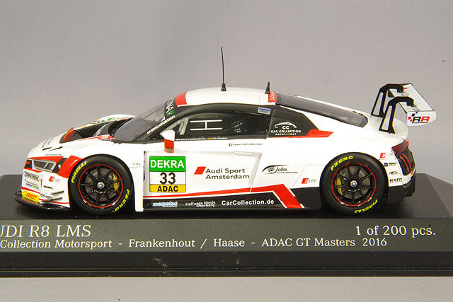ミニチャンプス 1/43 アウディ R8 LMS 2016 ADAC GTマスターズ #33 C
