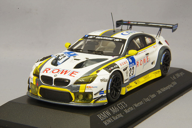 ミニカー MINICHAMPS BMW M6 GT3 2016 1/43 ミニチャンプス 1/43 BMW M6 GT3 2016 ニュル24H #23 A.シムズ/P