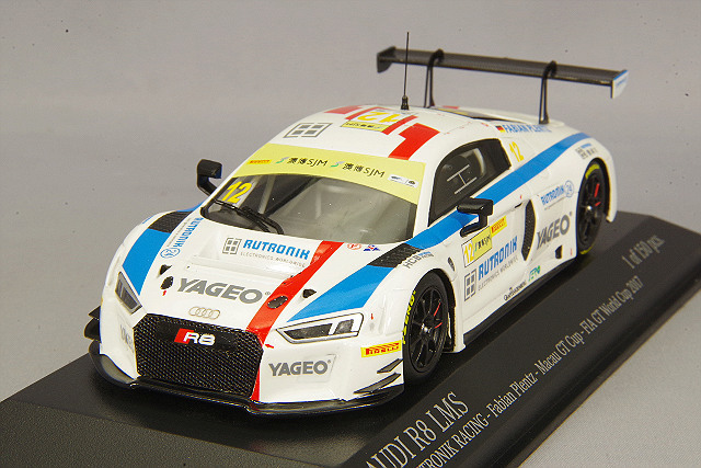ミニチャンプス 1/43 アウディ R8 LMS 2017 マカオ GTカップ FIA GT