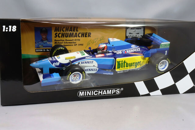 ミニチャンプス 1/18 ベネトン ルノー B195 F1 1995 日本GP #1 