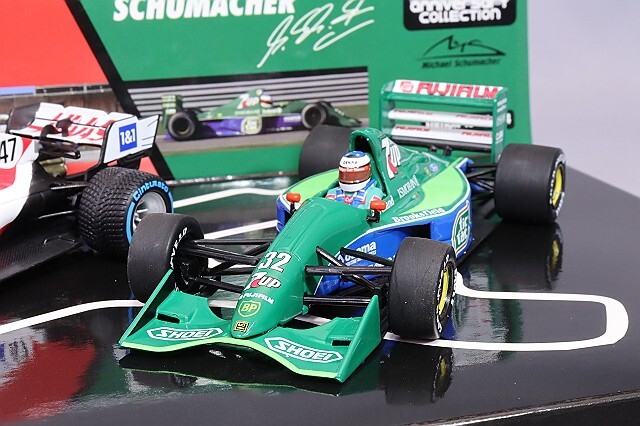 ミニチャンプス 1/43 シューマッハ 30周年記念 F1 ベルギーGP 親子2台 