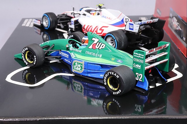 ミニチャンプス 1/43 シューマッハ 30周年記念 F1 ベルギーGP 親子2台 