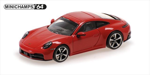 ☆予約品☆ ミニチャンプス 1/64 ポルシェ 911 (992.2) カレラ 2025 レッド