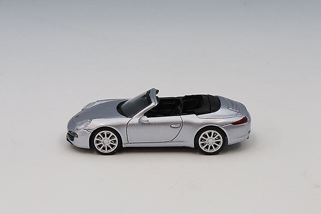 ミニチャンプス 1/87 ポルシェ 911 カブリオレ 2012 シルバー