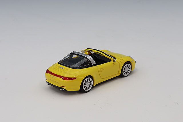 マルチネス　ポルシェ ミニチャンプス 1/87 ポルシェ 911 タルガ 2014 イエロー