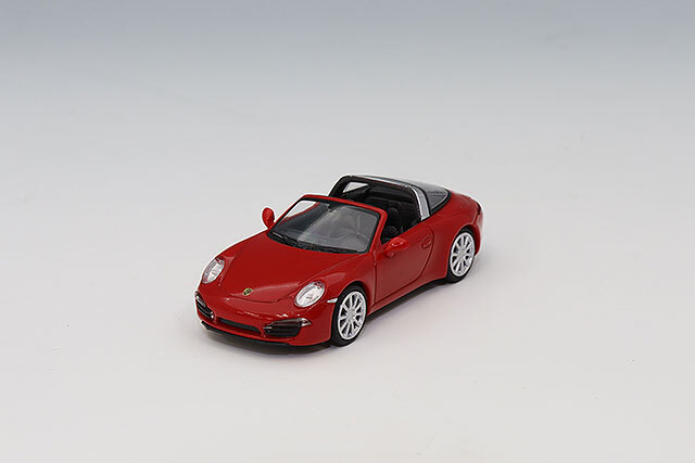 ミニチャンプス 1/87 ポルシェ 911 タルガ 2014 レッド
