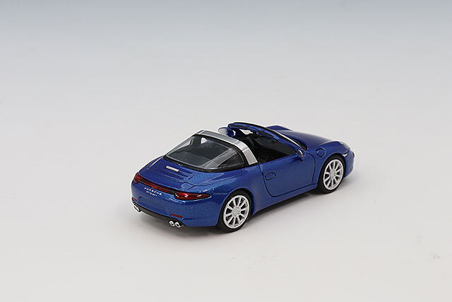 ミニチャンプス 1/87 ポルシェ 911 タルガ 2014 ブルー