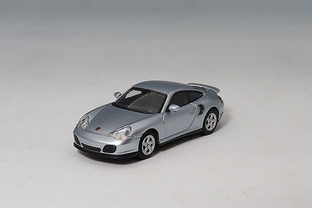 ミニチャンプス 1/87 ポルシェ 911 ターボ 2000 シルバー