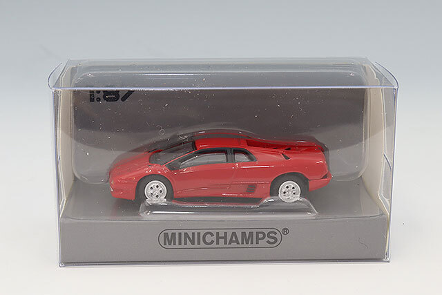 ミニチャンプス 1/87 ランボルギーニ ディアブロ 1994 レッド