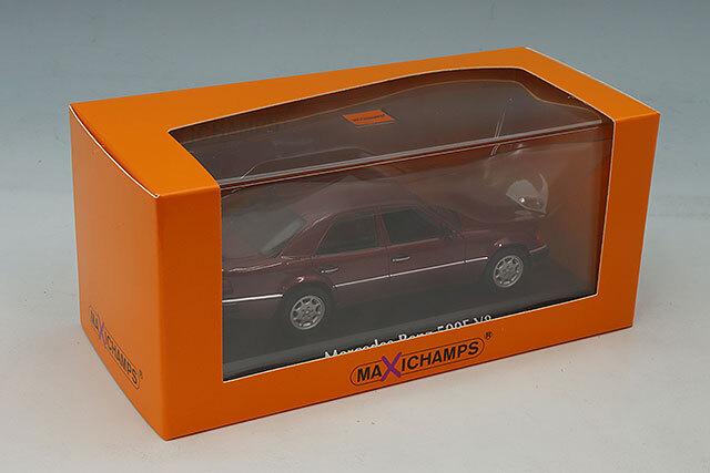 マキシチャンプス 1/43 メルセデスベンツ 500E V8 1991 レッドメタリック