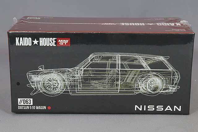 MINI GT 1/64 ダットサン KAIDO 510 ワゴン カーボンファイバー V2(右  