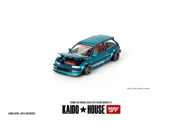 KAIDO HOUSE x TSM ミニGT 1/64 ホンダ シビック EF Kaido Works V1 左 