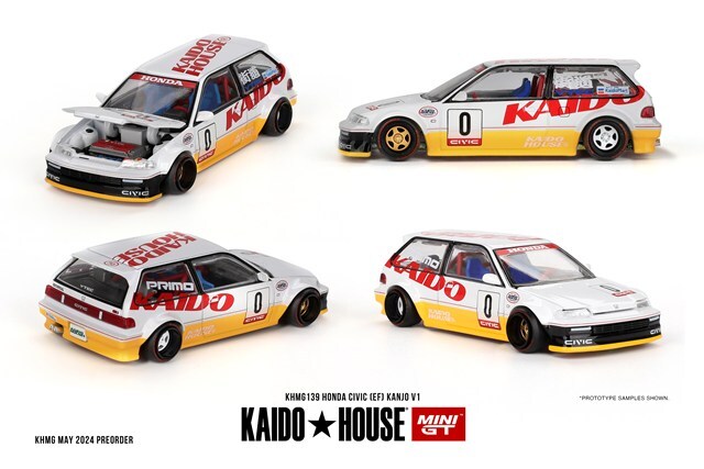 KAIDO HOUSE x TSM ミニGT 1/64 ホンダ シビック EF Kanjo V1 左ハンドル