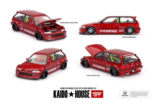 ピンク ミニカー フロントグリル特徴 1/64 Nissan スカイライン GT-R R33 Kaido Works ADVAN(右