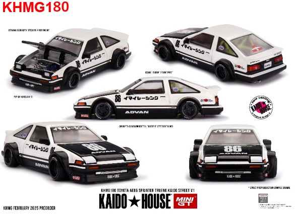 KAIDO HOUSE x TSM ミニGT 1/64 トヨタ AE86 スプリンタートレノ Kaido