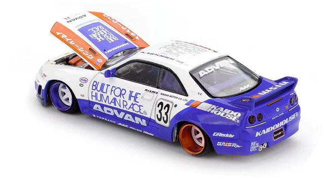 KAIDO HOUSE x TSM ミニGT 1/64 日産 スカイライン GT-R R33 BFTHR V1