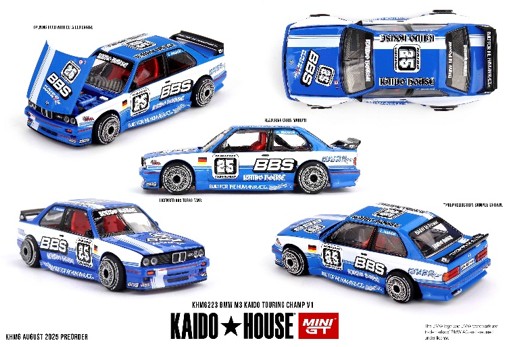 KAIDO HOUSE x TSM ミニGT 1/64 BMW M3 KAIDO Touring Champ V1 左ハンドル